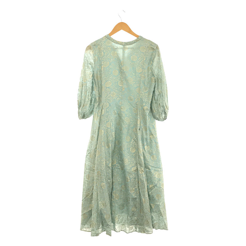 ne Quittez pas / ヌキテパ Gold Flower Print Panel Dress ゴールドフラワープリント パネルドレス