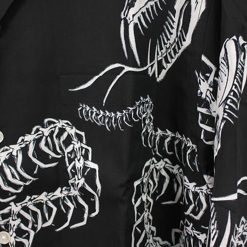 WACKO MARIA / ワコマリア HAWAIIAN SHIRT L/S ( TYPE-6 ) 大蛇プリント ハワイアンシャツ