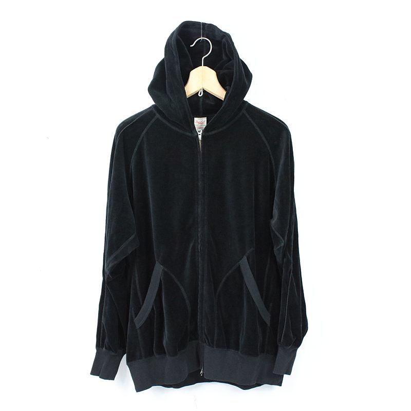 VELOUR FREEDOM SLEEEVE ZIP PARKA GL67834 ベロア ジップパーカー