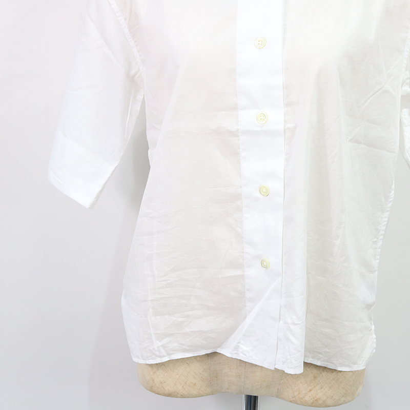 SOFT WASHED COTTON バンドカラーシャツ white | ブランド古着の SOFT WASHED COTTON バンドカラーシャツ white | ブランド古着の