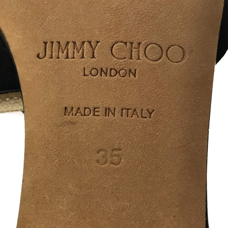 JIMMY CHOO / ジミーチュウ フラワー ストラップ サンダル 保存袋有