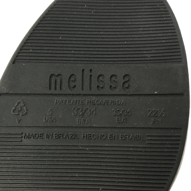 Melissa / メリッサ ゴールド金具 オープントゥ フラットシューズ サンダル