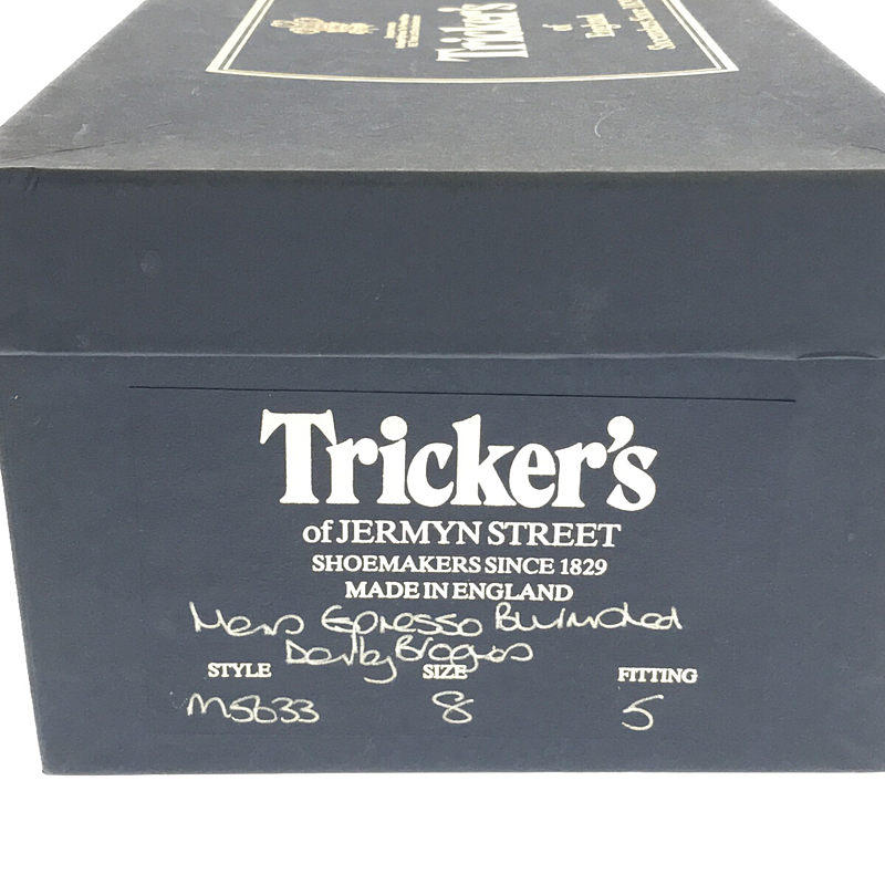 Tricker's / トリッカーズ M5633 BOURTON バートン ウイングチップ レザー シューズ 箱・保存袋有