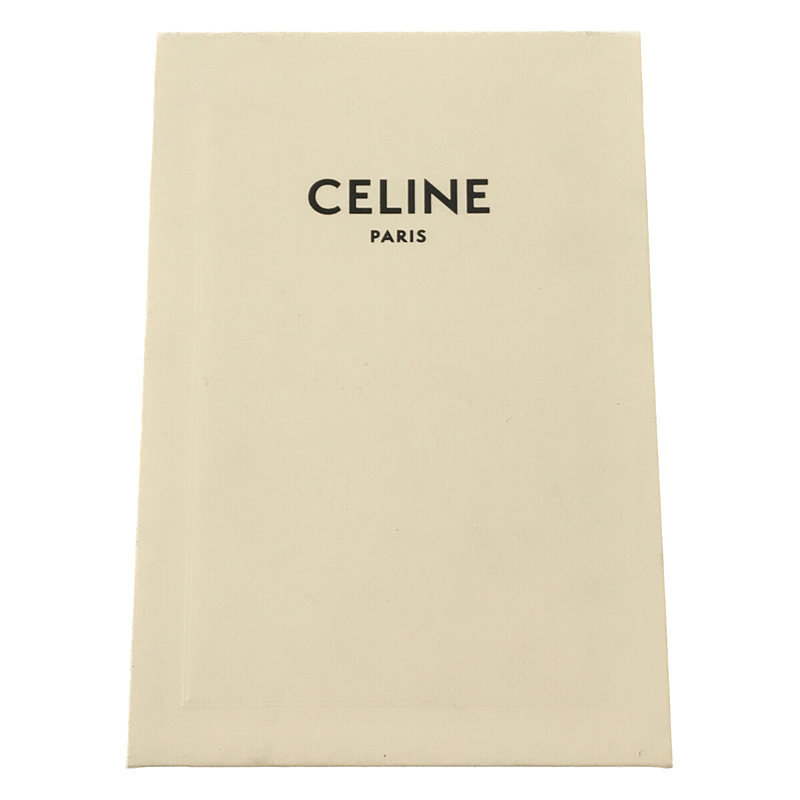 CELINE / セリーヌ レザー スモール トリフォールド ウォレット コンパクト 財布 箱有