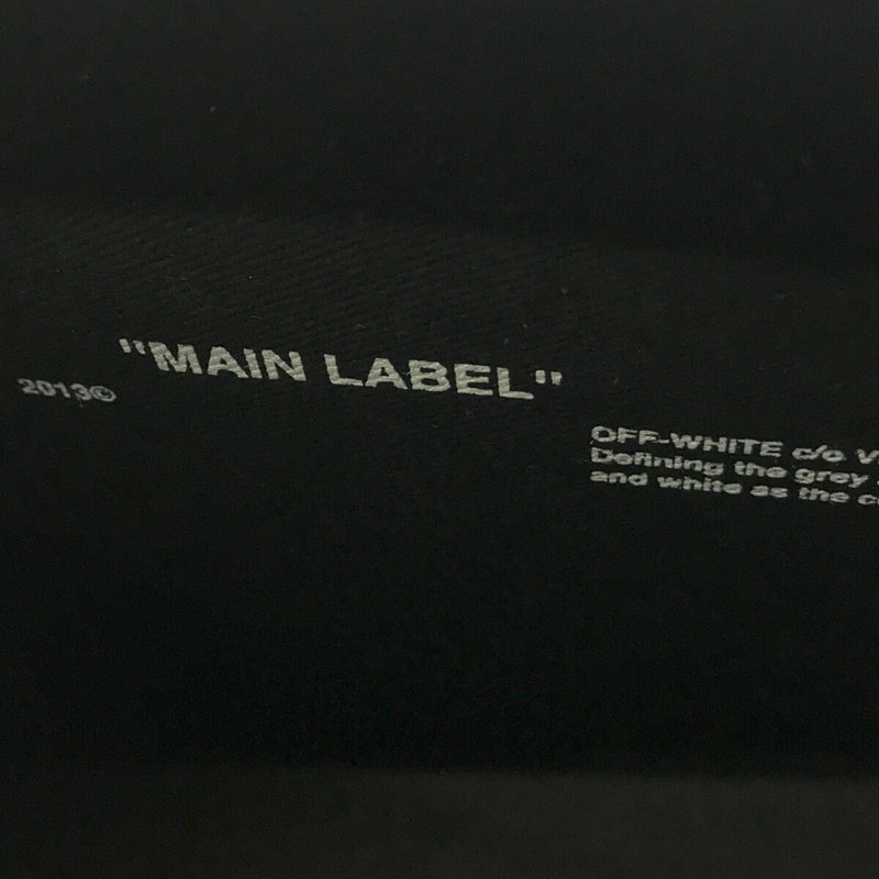 Off-White / オフホワイト 2way Diagonal Box Bag ”Virgil Abloh” イタリア製 牛革 レザー バイカラー ショルダー付き ハンドバッグ 保存袋有