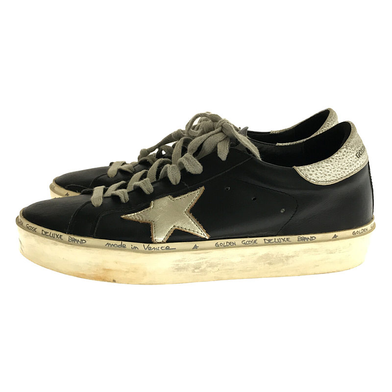 GOLDEN GOOSE / ゴールデングース | Deuxieme Classe ドゥーズィエム クラス 取扱い GOLDEN GOOSE SNEAKERS Hi Star レザー ハイスター ローカット スニーカー 箱 保存袋付き | 38 | ブラック / ホワイト | レディース