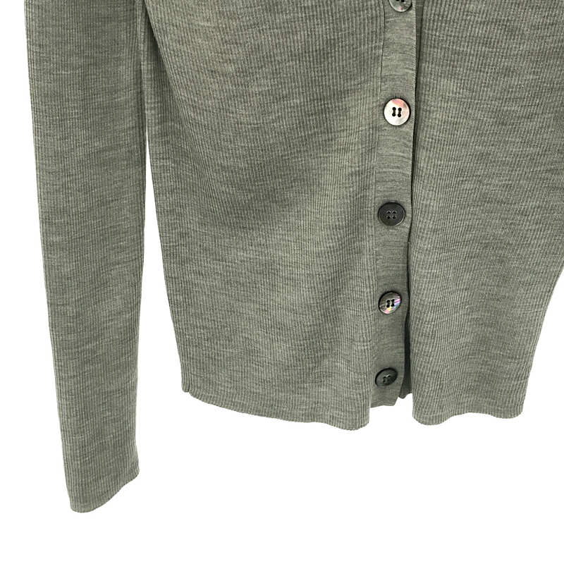 UNITED ARROWS / ユナイテッドアローズ シルクリブ Vネックカーディガン