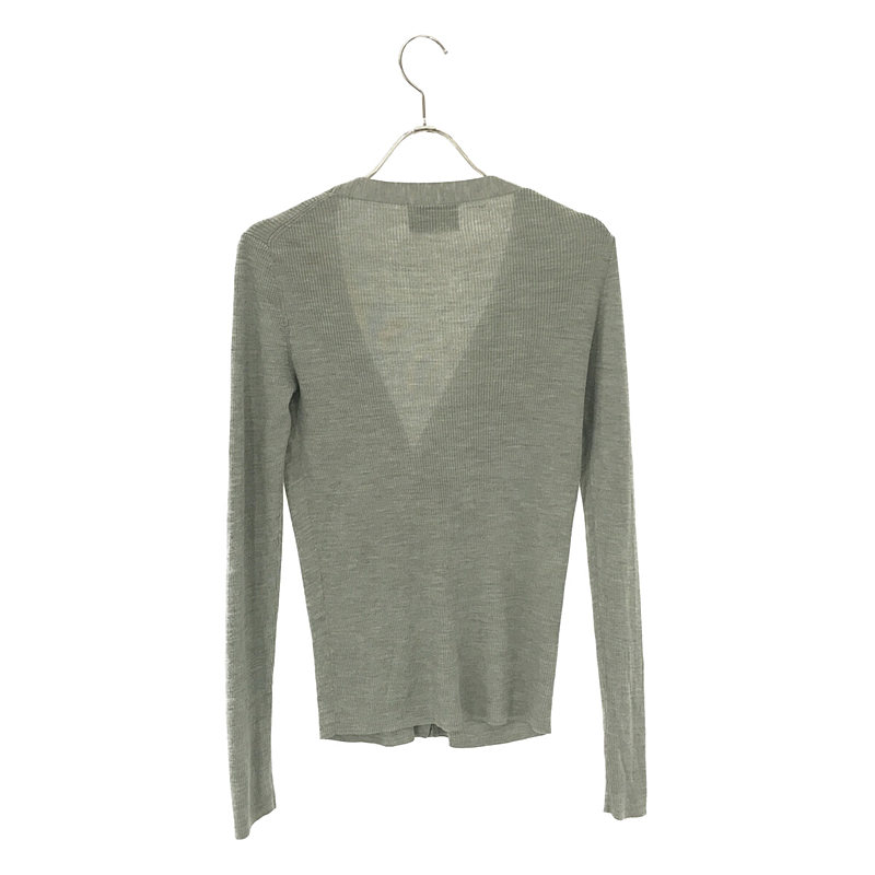 UNITED ARROWS / ユナイテッドアローズ シルクリブ Vネックカーディガン