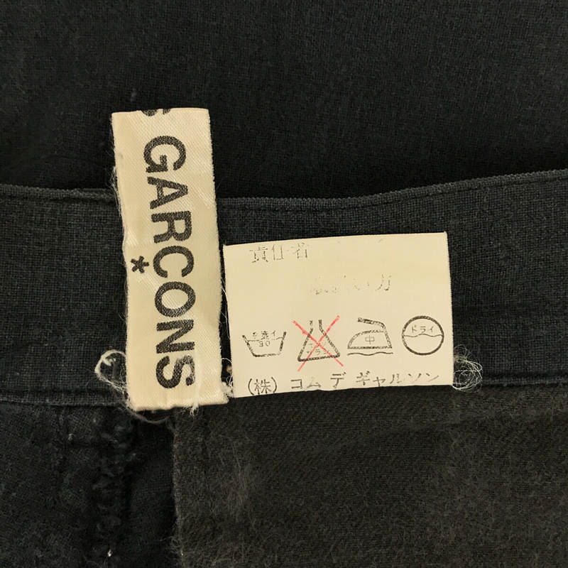 COMME des GARCONS / コムデギャルソン 1980s 初期 ヴィンテージ コットン テーパードパンツ