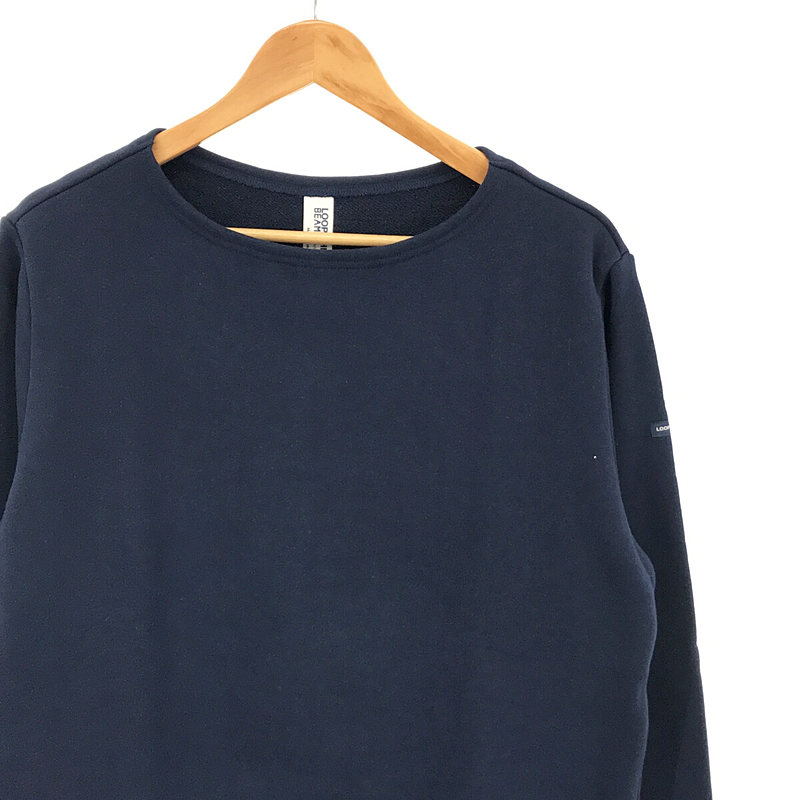 LOOPWHEELER / ループウィラー × BEAMS ビームス 別注 スウェット プルオーバー navy