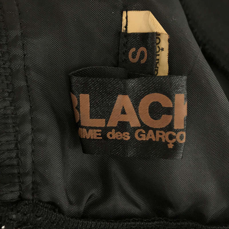 BLACK COMME des GARCONS / ブラックコムデギャルソン ラメ加工 ノースリーブ ポリエステル縮絨 ワンピース