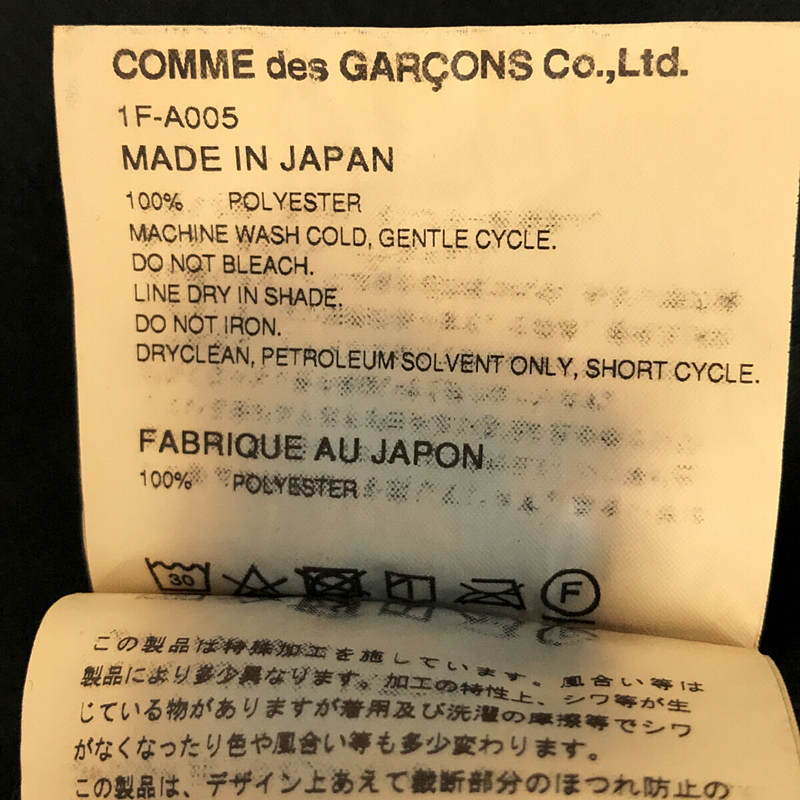 BLACK COMME des GARCONS / ブラックコムデギャルソン ラメ加工 ノースリーブ ポリエステル縮絨 ワンピース