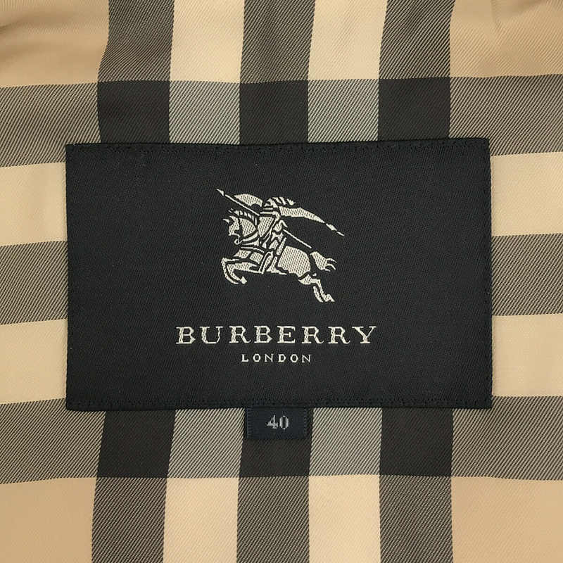 BURBERRY LONDON / バーバリーロンドン パッカブル ポーチ付き ノバチェック ナイロン トレンチ コート