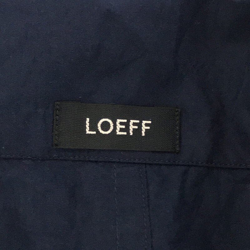 LOEFF / ロエフ コットンシルクブロード テーラーカラーシャツ