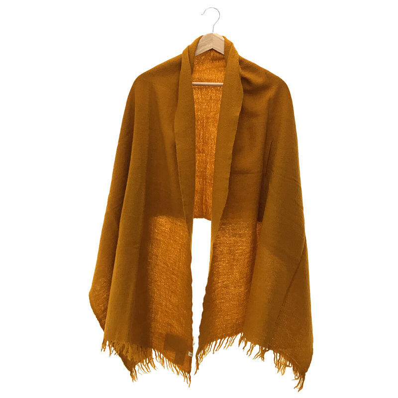 MELANGE BOILED WOOL PLAIN STOLE ボイルドウール ストール