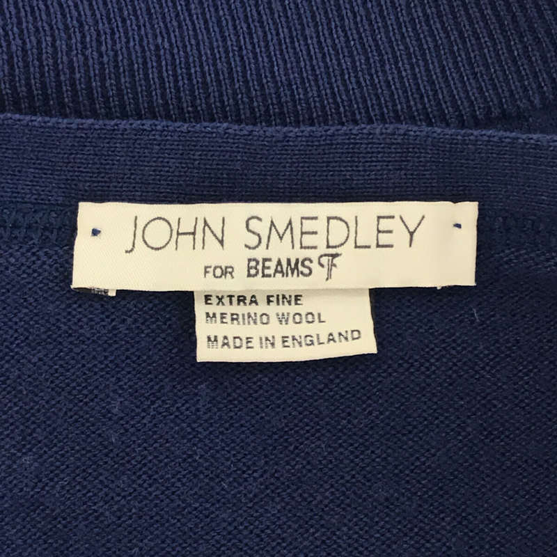 JOHN SMEDLEY / ジョンスメドレー × BEAMS F ビームスエフ 別注 メリノウール Vネック ニット カーディガン
