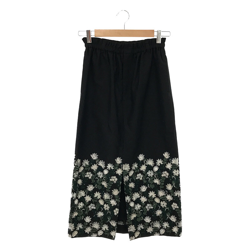 FLOWER EMBROIDERY TIGHT SKIRT スカート