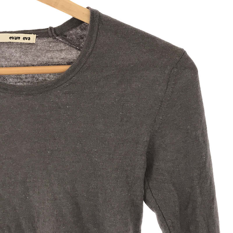 evam eva / エヴァムエヴァ カシミヤ リネン ハイゲージ ニット