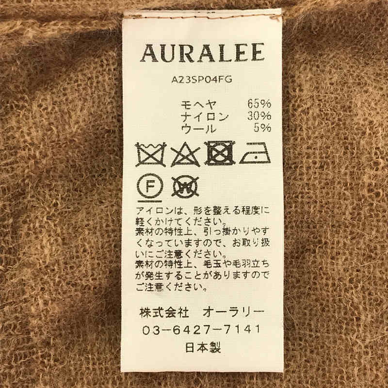 AURALEE / オーラリー KID MOHAIR SHEER KNIT SHORT POLO ポロシャツ