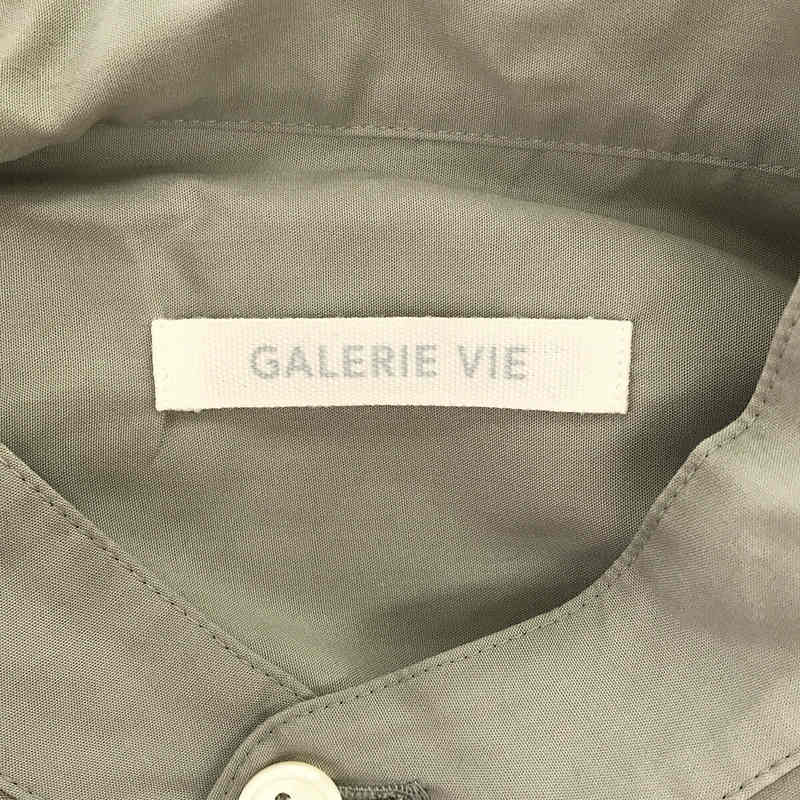 GALERIE VIE / ギャルリーヴィー セルロースブロード バンドカラーシャツワンピース