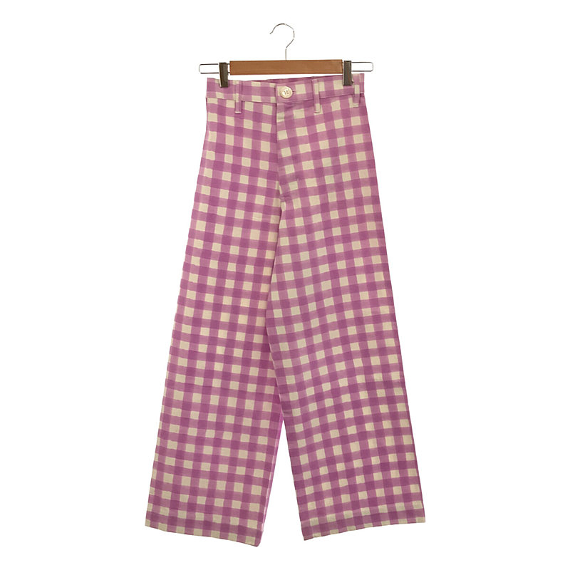 DISCO PANTS GINGHAM / チェックワイドパンツ