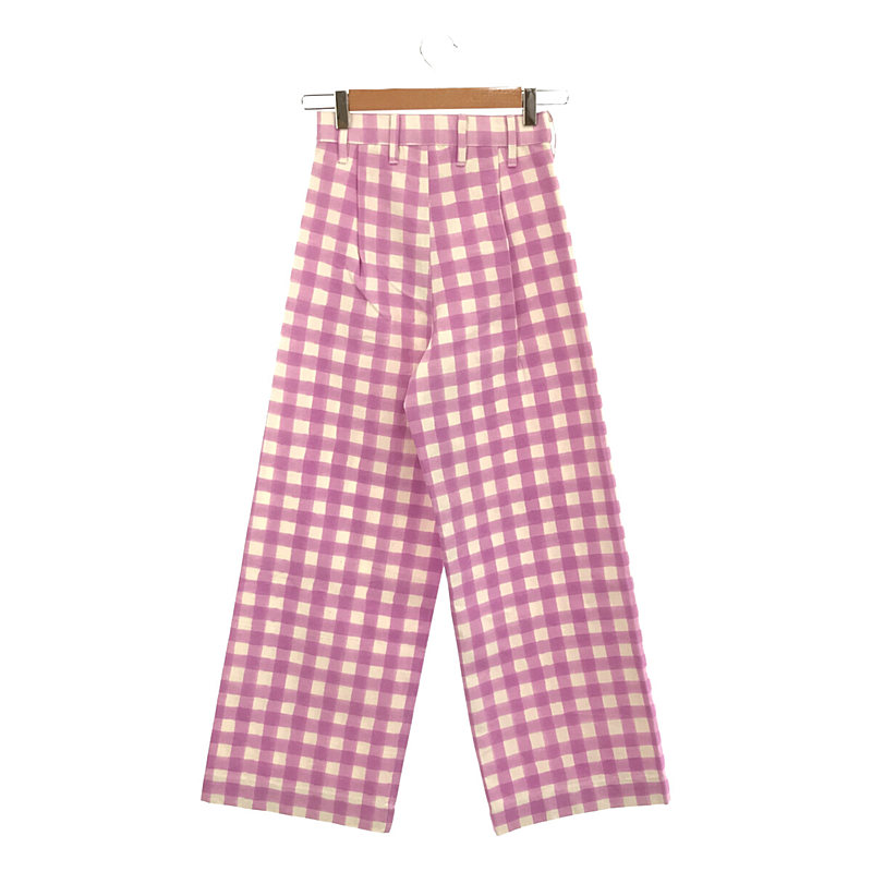 SZ Blockprints / エスゼットブロックプリント DISCO PANTS GINGHAM / チェックワイドパンツ