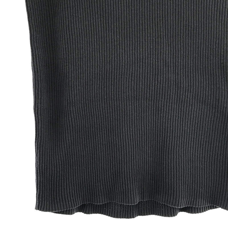 GALERIE VIE / ギャルリーヴィー コットン ノースリーブ リブ ニット