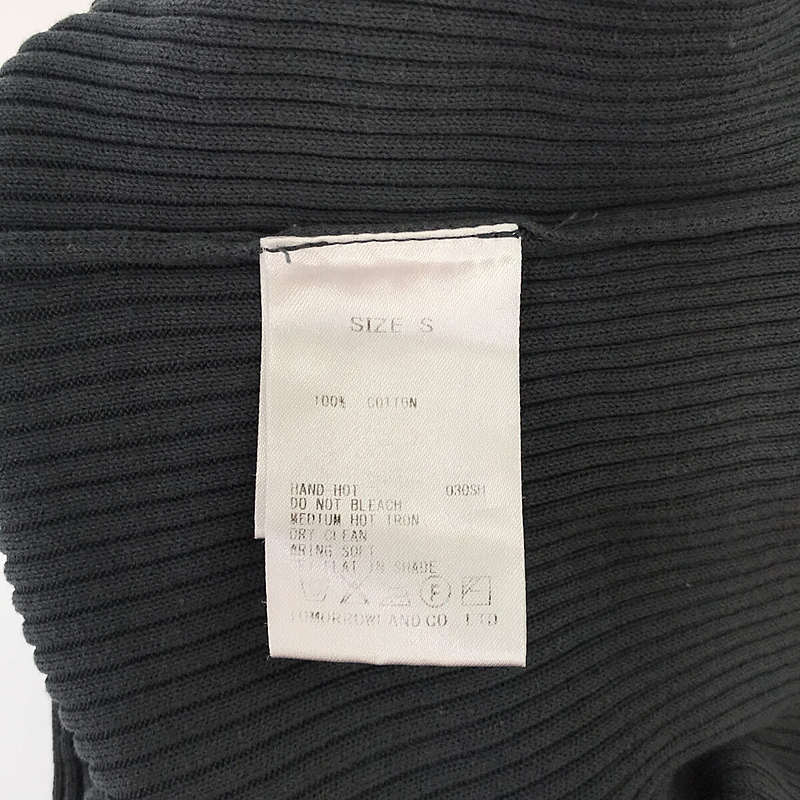 GALERIE VIE / ギャルリーヴィー コットン ノースリーブ リブ ニット