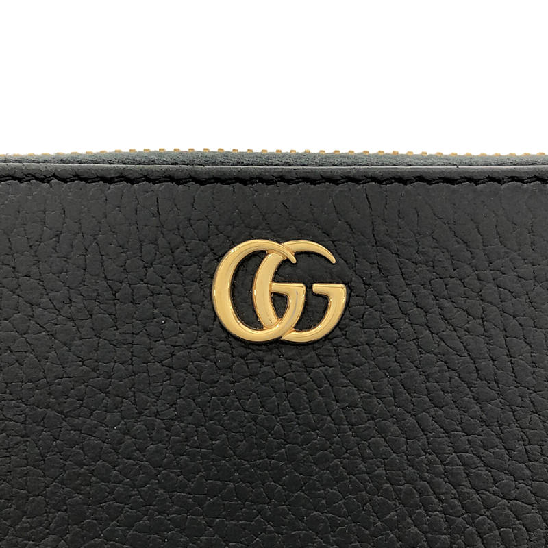 GUCCI / グッチ GG マーモント レザー ラウンドジップ ウォレット 長財布 / ユニセックス