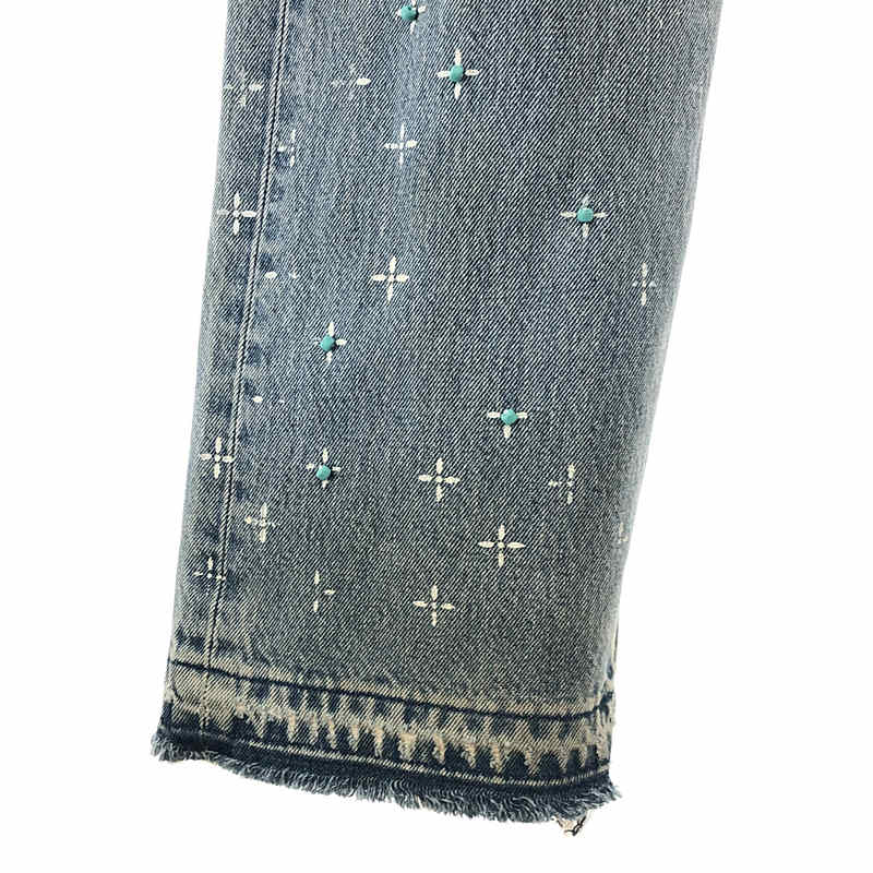 elephant TRIBAL fabrics / エレファントトライバルファブリックス OUT OF ALIGNMENT 501 Levi's / ダメージ・USED染め加工 リメイク デニムパンツ