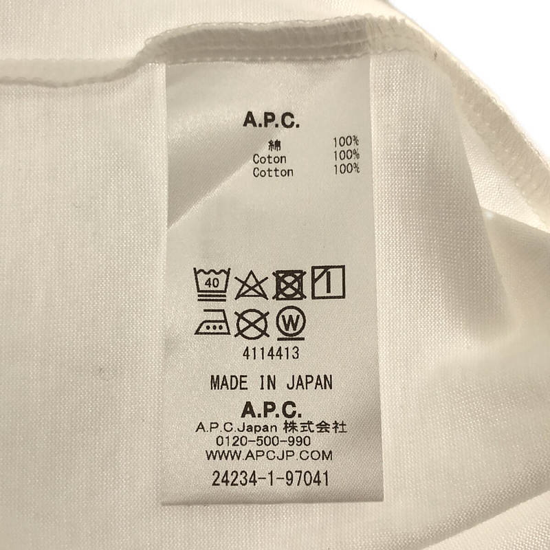 A.P.C. / アーペーセー ロゴプリント クルーネックTシャツ / ユニセックス
