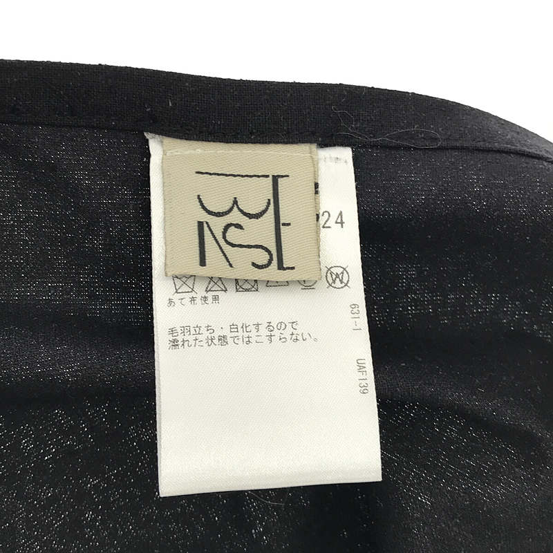 BASErange / ベースレンジ silk100％ / シルク YUMI エプロンワンピース