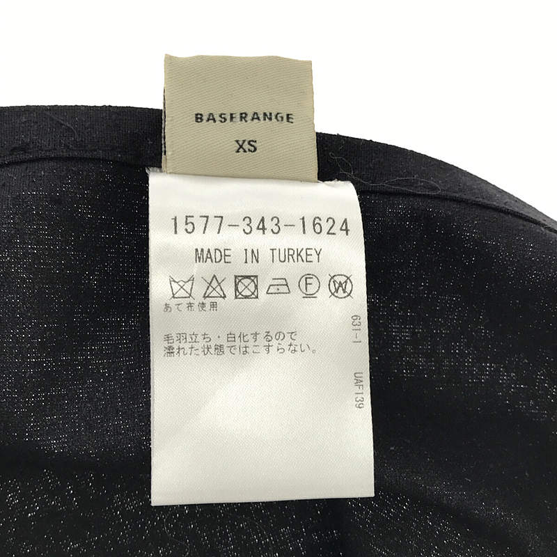 BASErange / ベースレンジ silk100％ / シルク YUMI エプロンワンピース