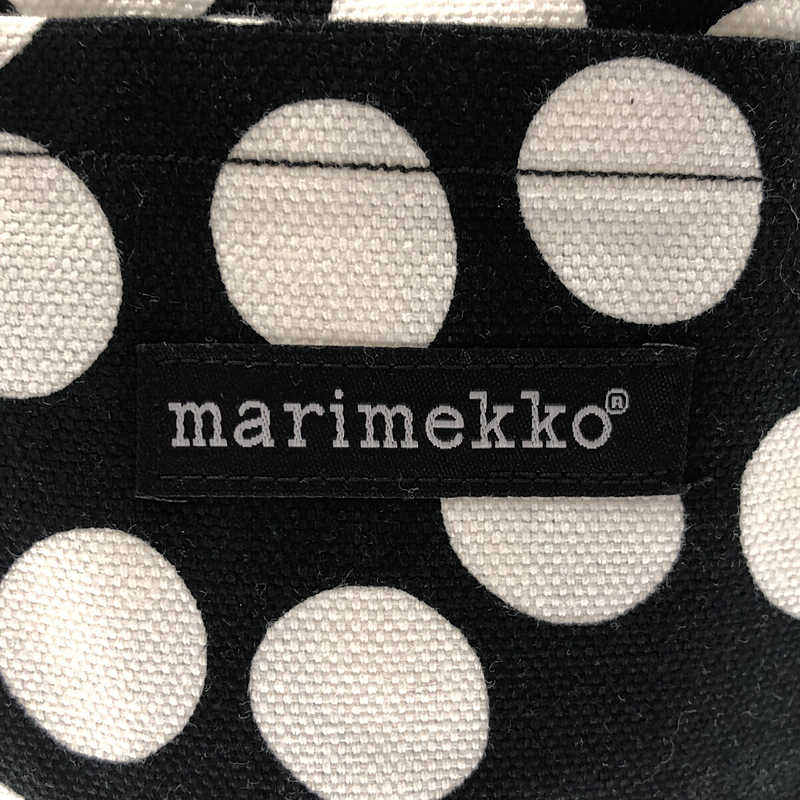 marimekko / マリメッコ ドット柄 キャンバス ハンドバッグ