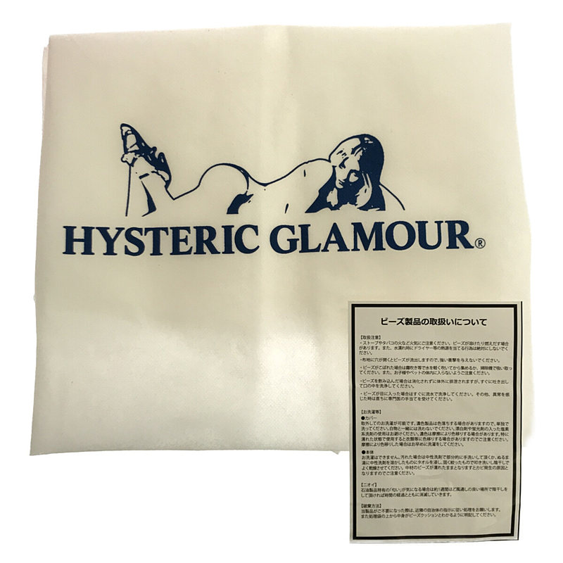 HYSTERIC GLAMOUR / ヒステリックグラマー 01213QG07 CIRCLE GIRL ビーズクッション ガール ロゴ インテリア