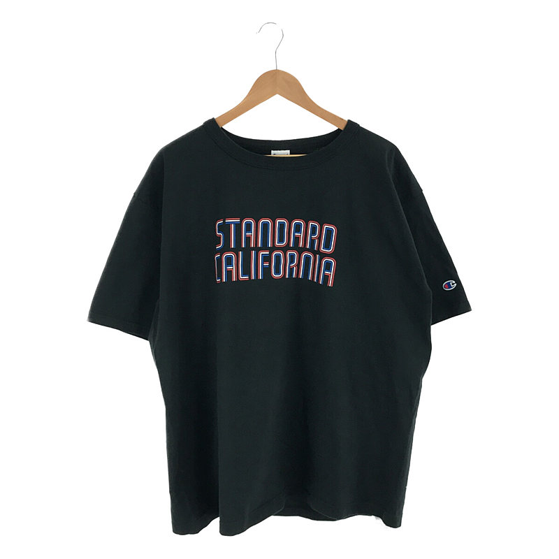 × CHAMPION チャンピオン コラボ T1011 フロントロゴ コットン Tシャツ カットソー