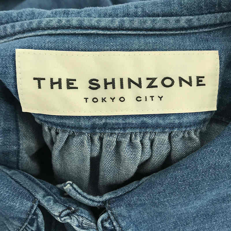 Shinzone / シンゾーン COTTON FRILL DRESS ライトデニム コットンフリルドレス ワンピース