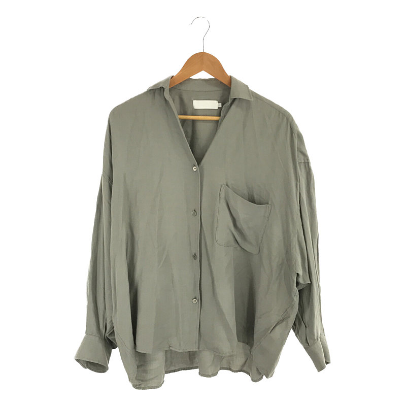 VISCOSE REGULAR COLLAR BIG SLEEVE SHIRT レーヨン ビッグシャツ