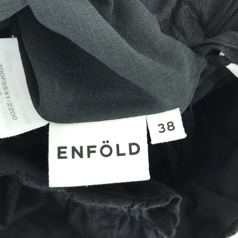 人気デザイナー ENFOLD Cotton Crumple Cotton Cotton ハイネック