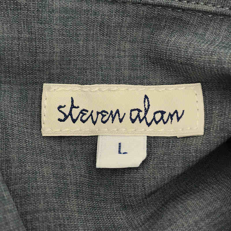 HI TWST/PE OPEN COLLAR SHORT SLEEVE SHIRT 開襟 オープンカラー シャツsteven alan /  スティーブンアラン