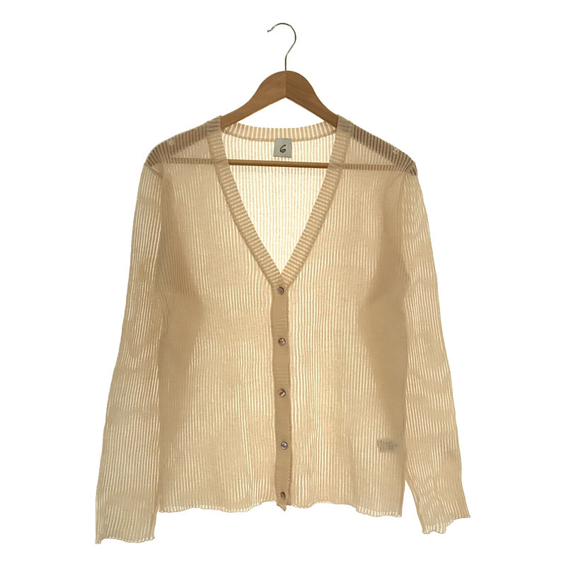 6 ROKU ロク SUKE CARDIGAN スケ カーディガン - naturconcept.fr