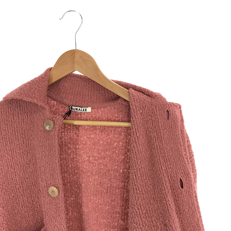 COTTON LINEN CUT SHAGGY KNIT CARDIGAN コットンリネン シャギーニットカーディガンAURALEE / オーラリー