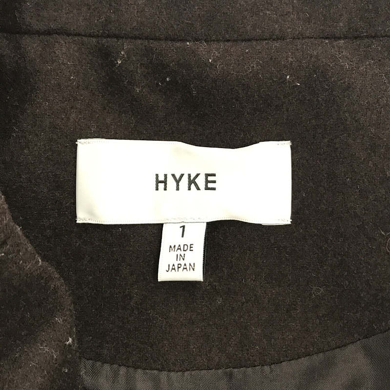 HYKE / ハイク ウールフランネル チェスターコート ショップコート