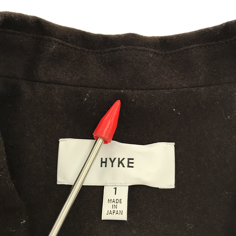 HYKE / ハイク ウールフランネル チェスターコート ショップコート