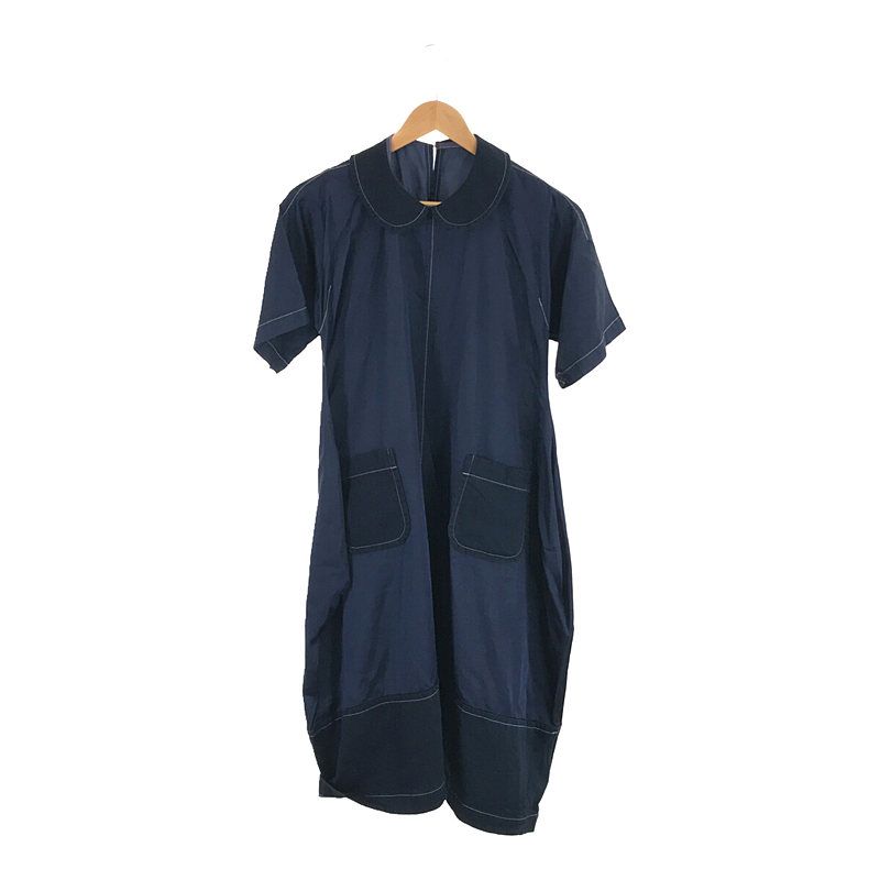 コムデギャルソン デニムワンピース 丸襟袖丈45cm - ロングワンピース