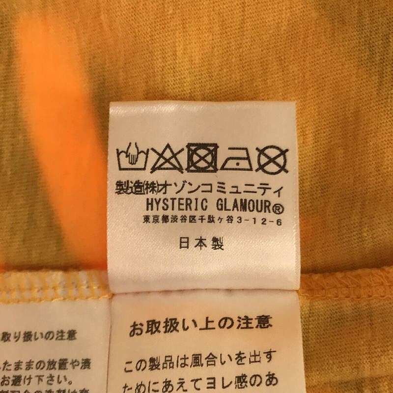 HYSTERIC GLAMOUR / ヒステリックグラマー 02192CT09 THE G.S.R pt 両面プリント コットン Tシャツ カットソー