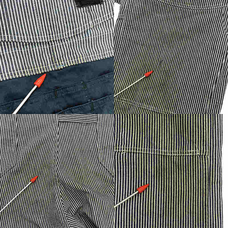 VINTAGE / ヴィンテージ古着 推定1970s〜 SEARS / シアーズ  PERMA-PREST ユニオンチケット エプロン ヒッコリー オーバーオール