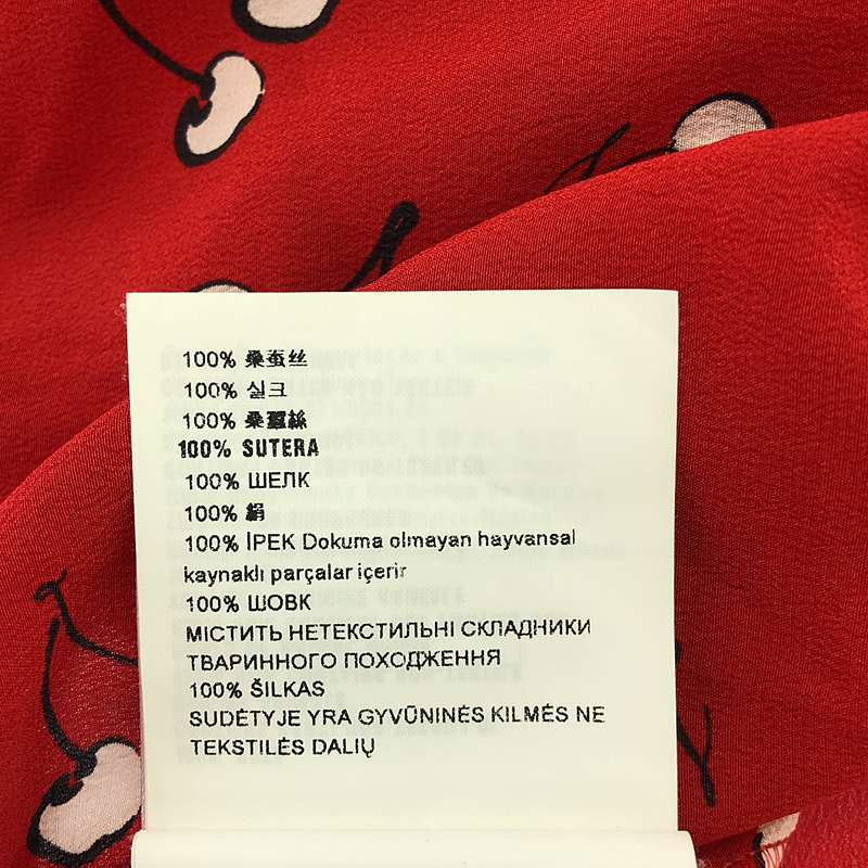 miu miu / ミュウミュウ チェリー プリント プルオーバーブラウス