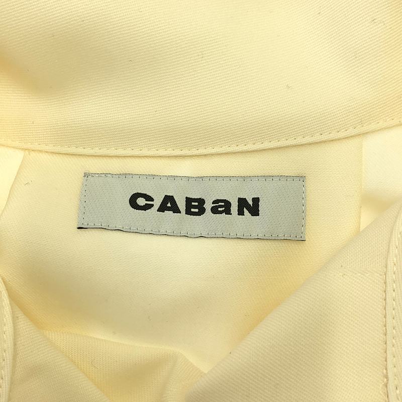 CABaN / キャバン ウールツイル ハイネックロングシャツ