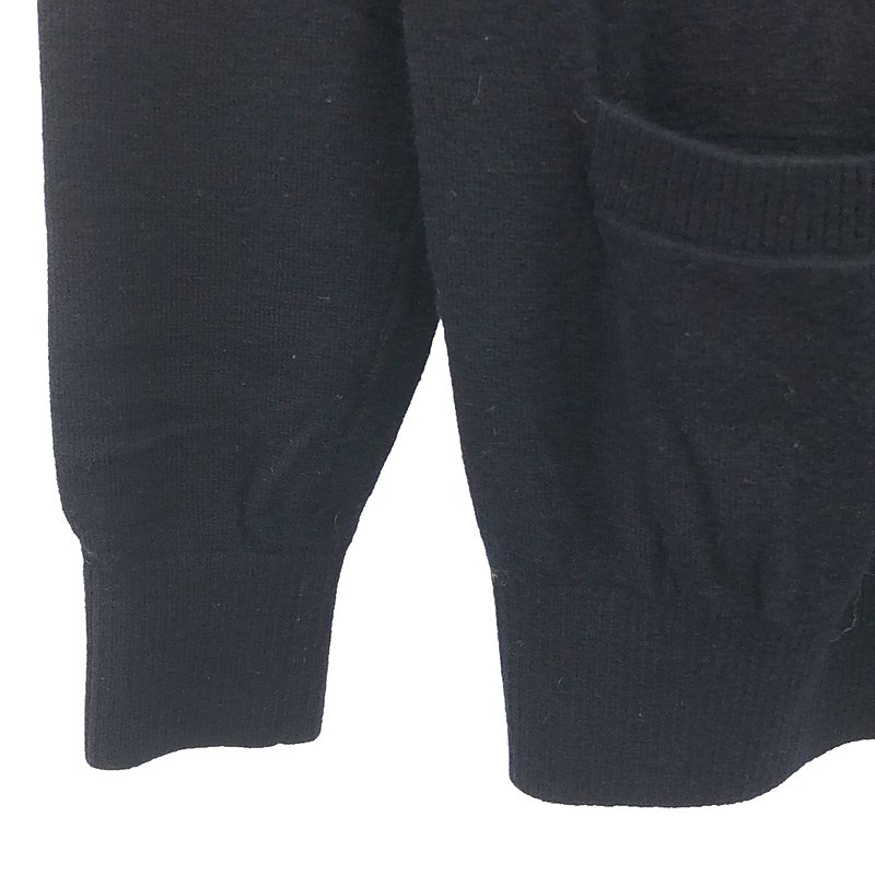 その他 ウール ロゴパッチ カーディガン